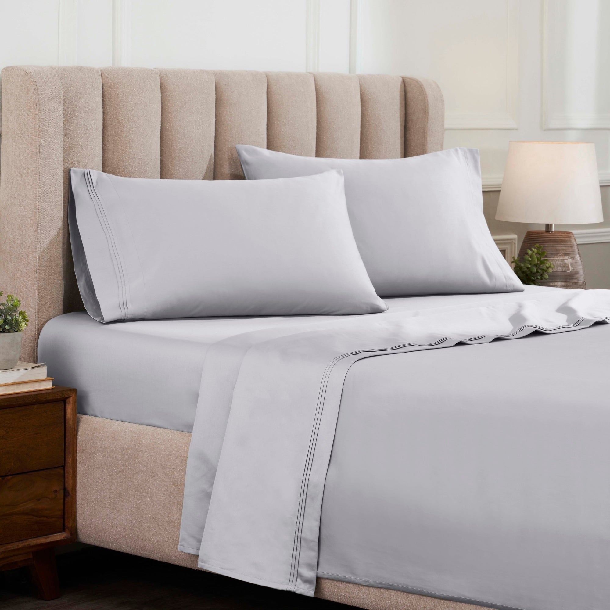 Superior Egyptian Cotton 1500 Thread Count Deep Pocket Solid Sheet Set