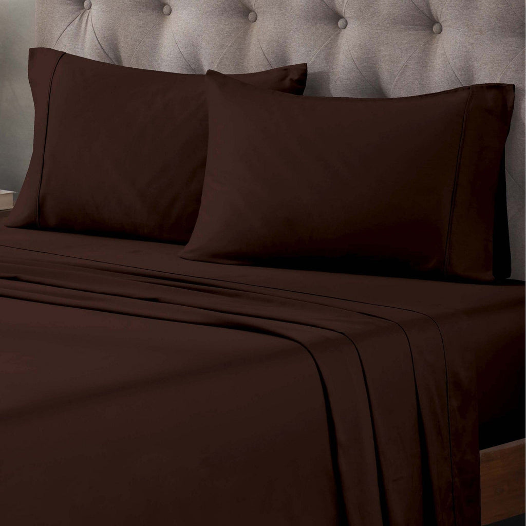 Superior Egyptian Cotton 400 Thread Count Solid Deep Pocket Bed Sheet Set