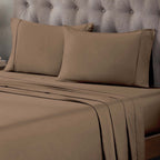 Superior Egyptian Cotton 400 Thread Count Solid Deep Pocket Bed Sheet Set