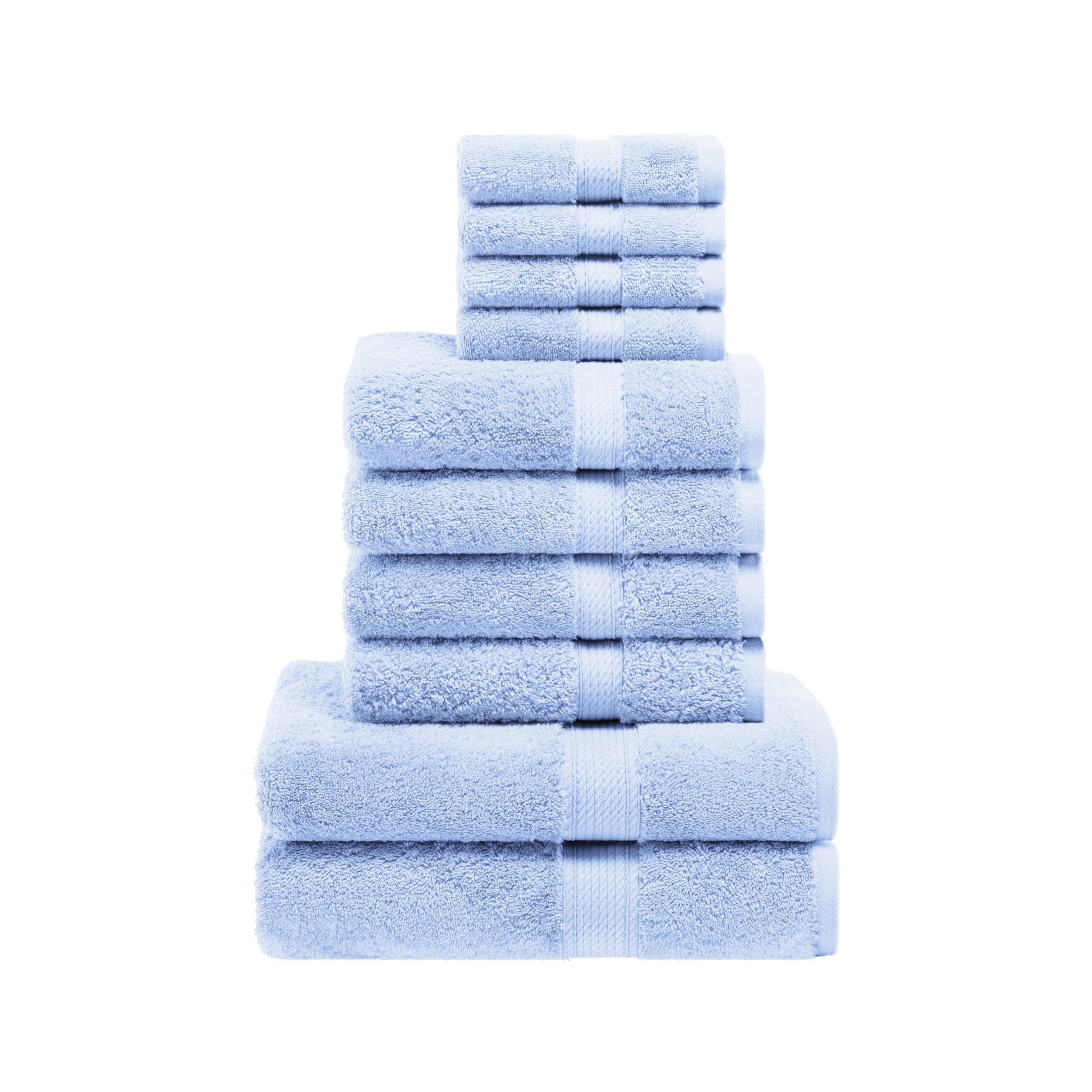Superior Egyptian Cotton Pile Heavyweight 10-Piece Towel Set
