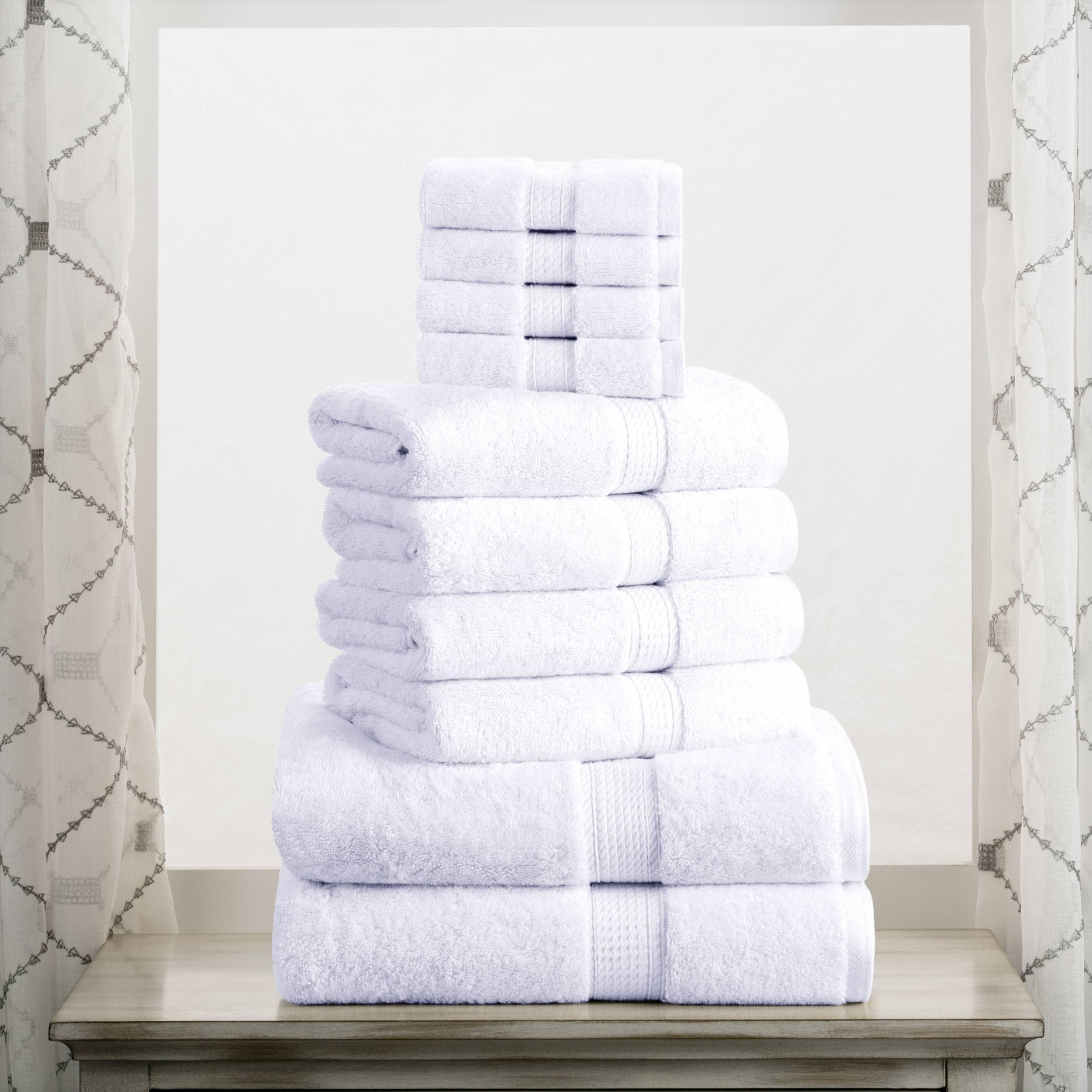 Superior Egyptian Cotton Pile Heavyweight 10-Piece Towel Set