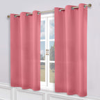 Superior Modern Solid Washable Room Darkening Blackout Curtains, Set of 2 Panels