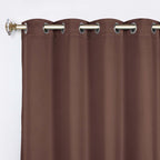 Superior Modern Solid Washable Room Darkening Blackout Curtains, Set of 2 Panels