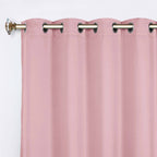 Superior Modern Solid Washable Room Darkening Blackout Curtains, Set of 2 Panels