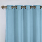 Superior Modern Solid Washable Room Darkening Blackout Curtains, Set of 2 Panels