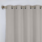 Superior Modern Solid Washable Room Darkening Blackout Curtains, Set of 2 Panels