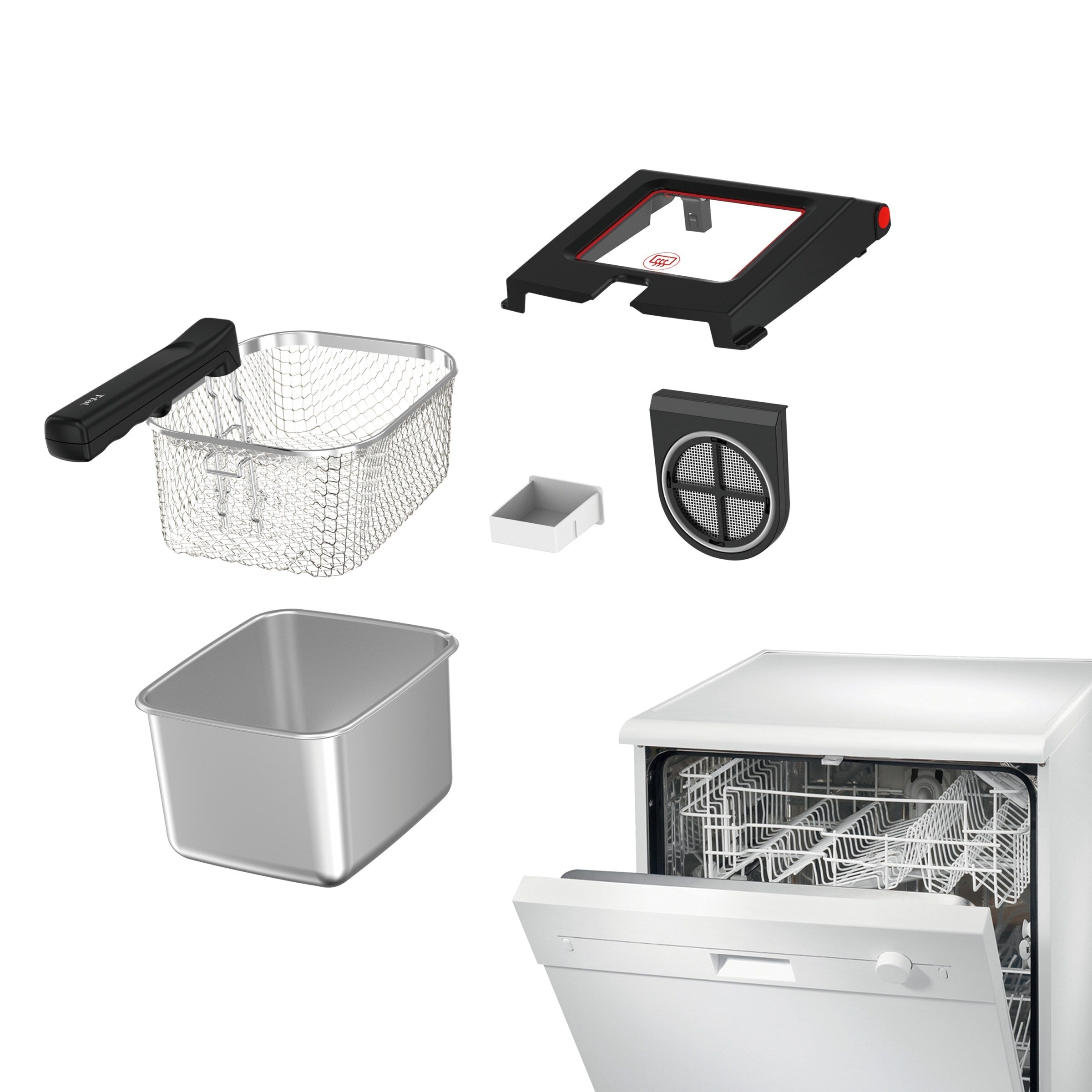 T-fal Advanced Odorless Deep Fryer With Immersion Element, 3.5 L Oil Capacity - 3.5 Liter