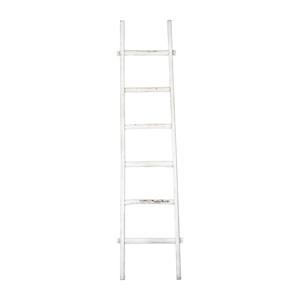 Sagebrook Home Rustic 6ft Tall Blanket Ladder, Decorative Freestanding Ladder For Storage - 19 x 2 x 76