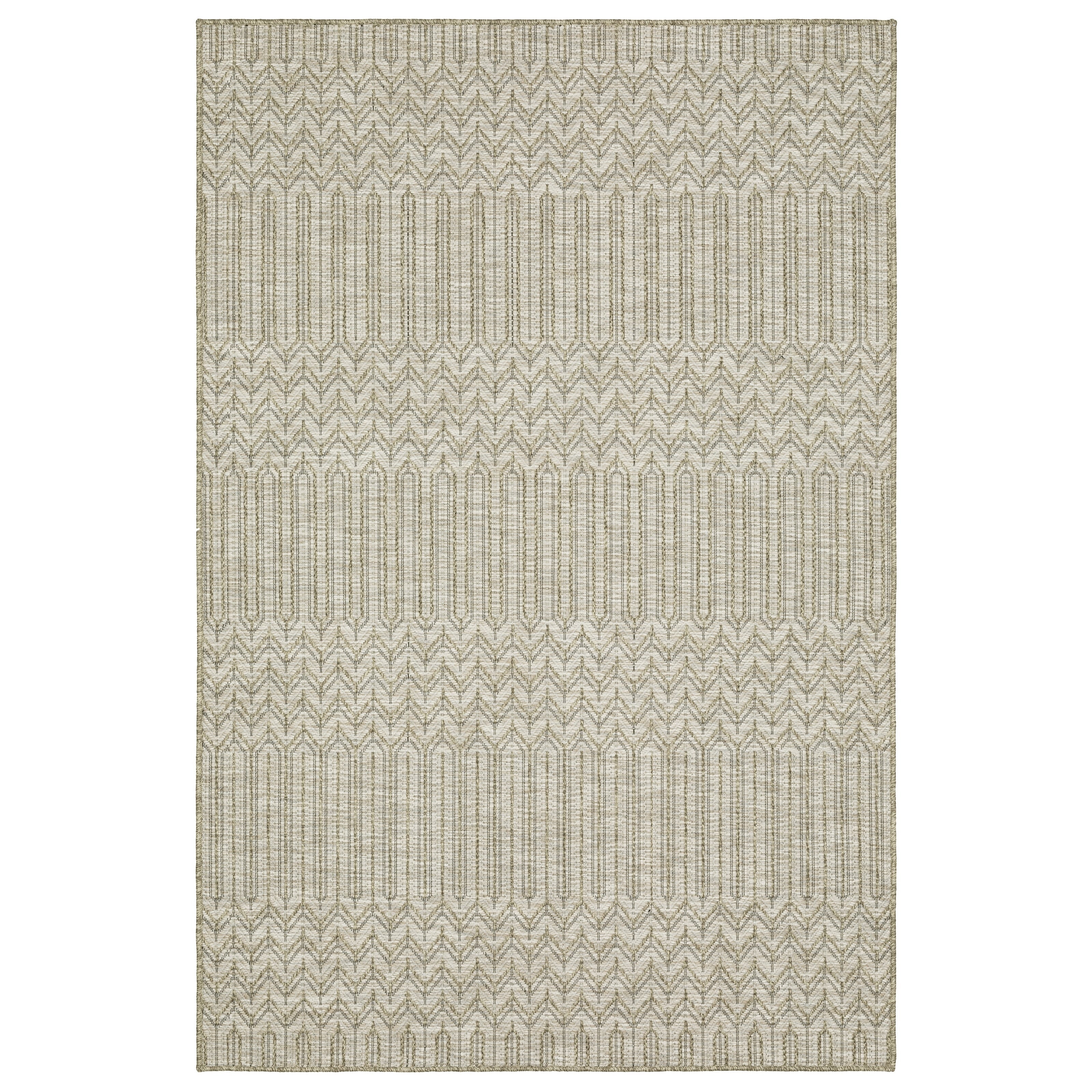Vista Home Tangelo Geometric Tan/ Black Ultimate Performance Area Rug