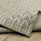 Vista Home Tangelo Geometric Tan/ Black Ultimate Performance Area Rug