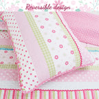 Taylor & Olive Sunfish Pink Pastel Cotton Quilt Bedding Set
