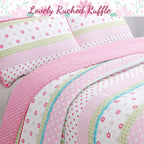 Taylor & Olive Sunfish Pink Pastel Cotton Quilt Bedding Set
