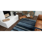 The Curated Nomad Sultan Multicolor Striped Boho Area Rug