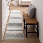 The Curated Nomad Sultan Multicolor Striped Boho Area Rug