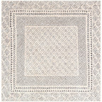 Livabliss Tiffany Grey Bohemian Border Area Rug
