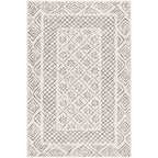 Livabliss Tiffany Grey Bohemian Border Area Rug