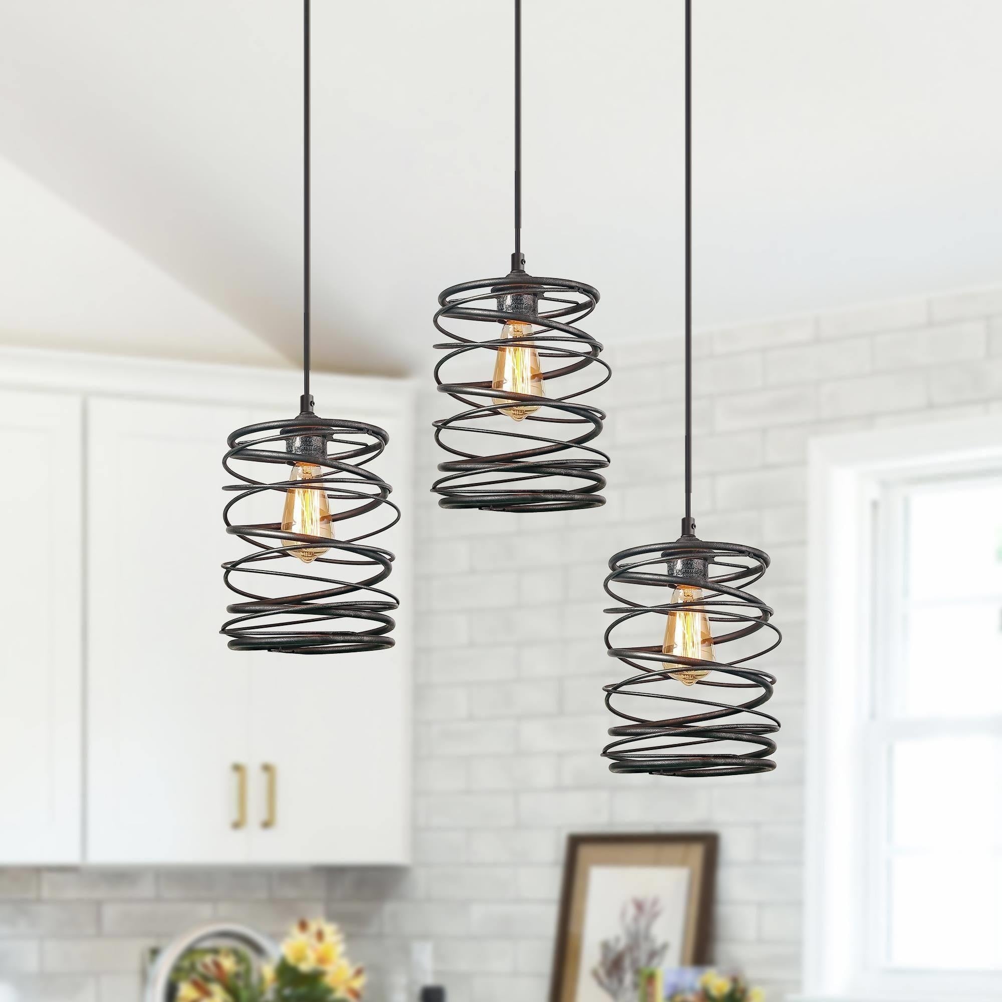 The Gray Barn Farmhouse 1-Light Pendant Light for the Kitchen Island Dining Room