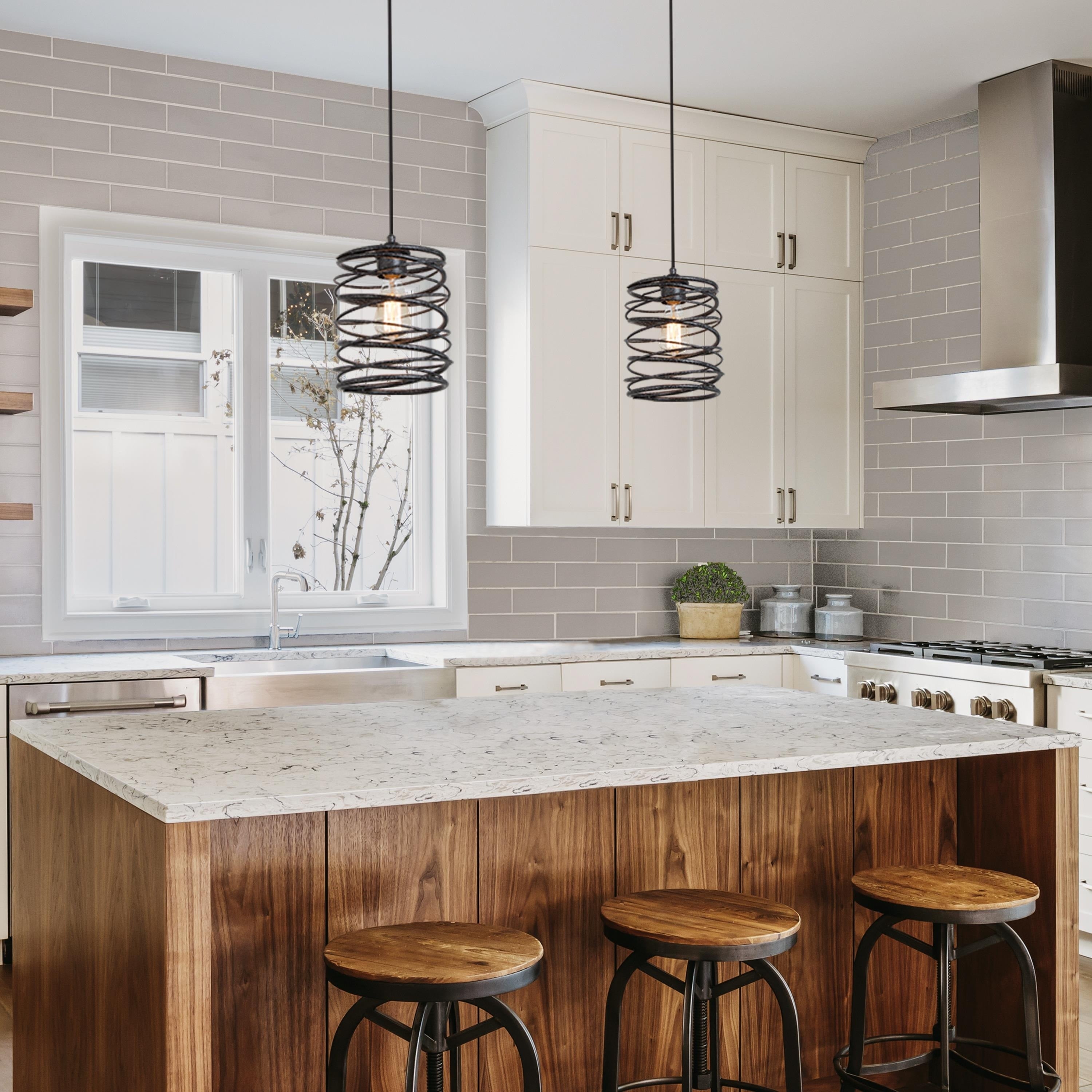 The Gray Barn Farmhouse 1-Light Pendant Light for the Kitchen Island Dining Room