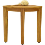 The Original Kai Corner Teak Shower Bench