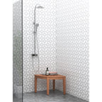 The Original Kai Corner Teak Shower Bench