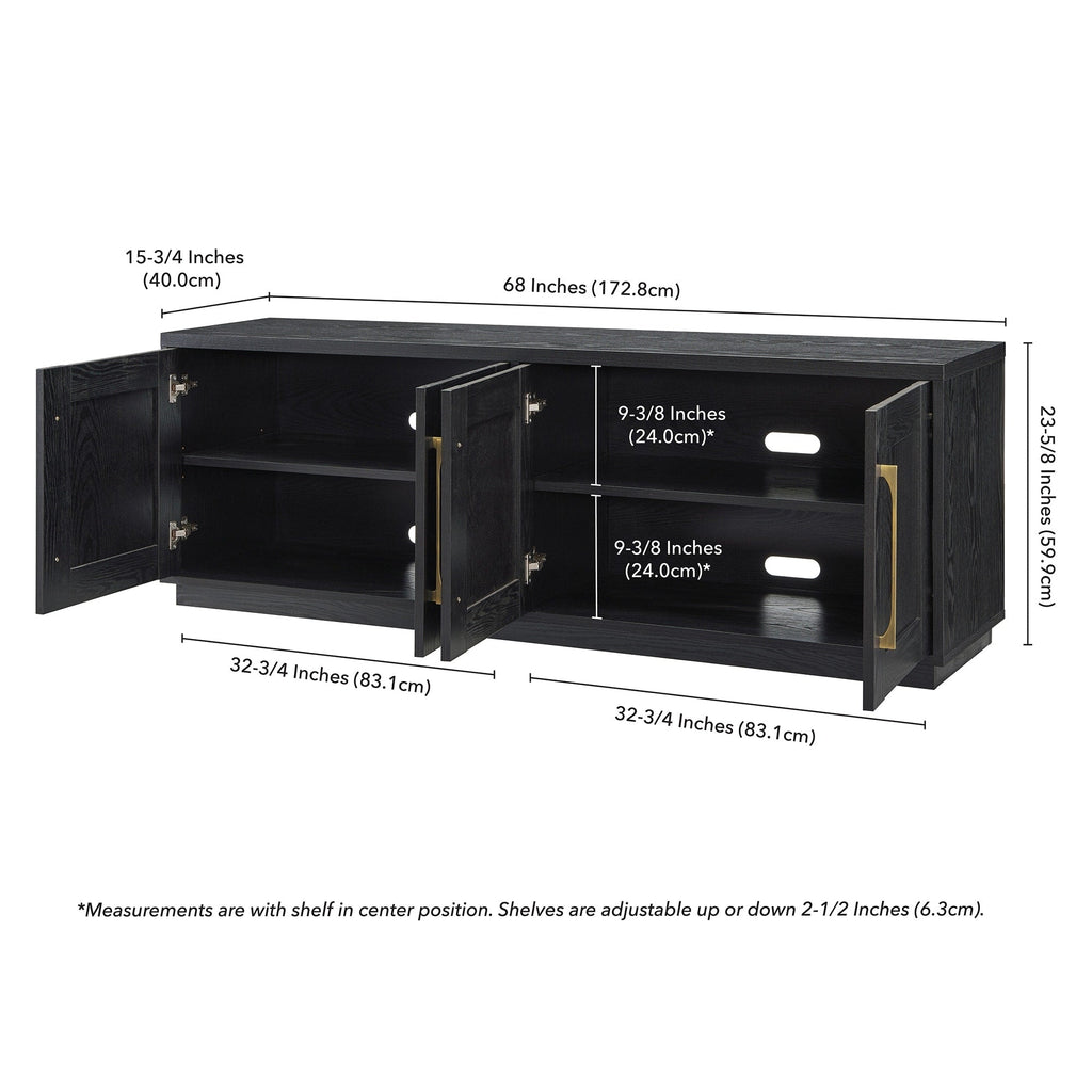 Tillman Rectangular TV Stand for TV's up to 75