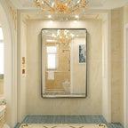 TokeShimi Modern Metal Frame Bathroom Vanity Wall Mirror