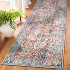 Traditional Distressed Machine Washable Area Rug