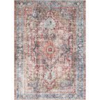 Traditional Distressed Machine Washable Area Rug