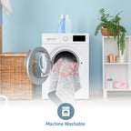 Traditional Distressed Vintage Machine Washbale Multi Area Rug