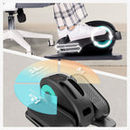 Under Desk Elliptical Machine, Elliptical Trainer with Remote Control Seated Pedal Exerciser for Seniors Adults and Teens