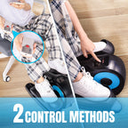 Under Desk Elliptical Machine, Elliptical Trainer with Remote Control Seated Pedal Exerciser for Seniors Adults and Teens