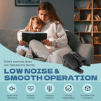 Under Desk Elliptical Machine, Elliptical Trainer with Remote Control Seated Pedal Exerciser for Seniors Adults and Teens