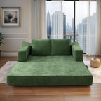 70.87 Upholstered Convertible Sleeper Sofa, Convertible Chair Floor Couch Comfy Sofa for Living Room, Bedroom, Chenille Fabric