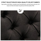 Upholstered Tufted Velvet Dining Chair with Solid Wood Legs Set of 6