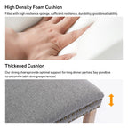 Upholstered Tufted Velvet Dining Chair with Solid Wood Legs Set of 6