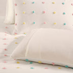 Ensley Cotton Jacquard Pom Pom Comforter Set by Intelligent Design Kids