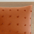 Intelligent Design Maize Cotton Jacquard Duvet Cover Set with Euro Shams and Throw Pillows