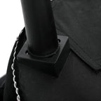 VEIKOUS Makeup Vanity Stool Chair with Low Back and Wood Legs-17.3 x 15.7 x 25.1