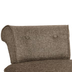 VEIKOUS Makeup Vanity Stool Chair with Low Back and Wood Legs-17.3 x 15.7 x 25.1