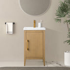 Vanity Art 20 or 24 or 30 Single Sink Bathroom Vanity Cabinet with Ceramic Top