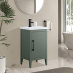 Vanity Art 20 or 24 or 30 Single Sink Bathroom Vanity Cabinet with Ceramic Top