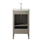 Vanity Art 20 or 24 or 30 Single Sink Bathroom Vanity Cabinet with Ceramic Top