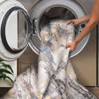 Vista Home Marissa Washable Abstract Grey/ Blue Indoor Area Rug