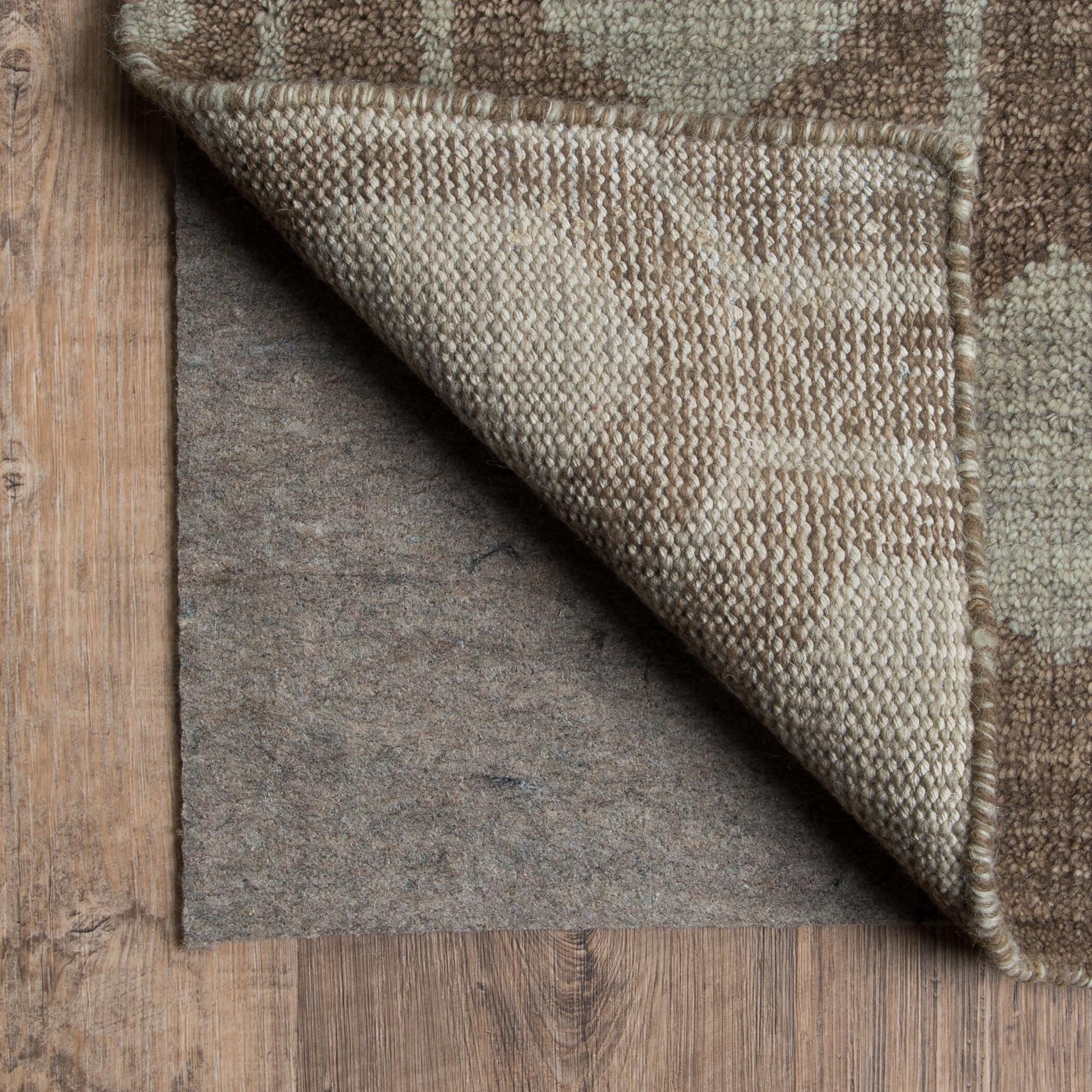 Vista Home Reverisble Cusioned Multi-Surface Indoor Rug Pad. - Grey