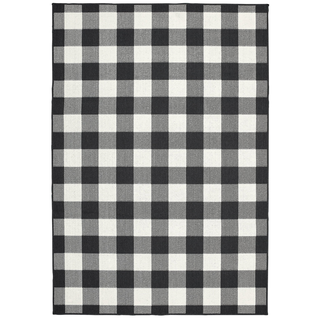 Vista Home Malta Gingham Check Indoor/Outdoor Area Rug