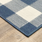 Vista Home Malta Gingham Check Indoor/Outdoor Area Rug