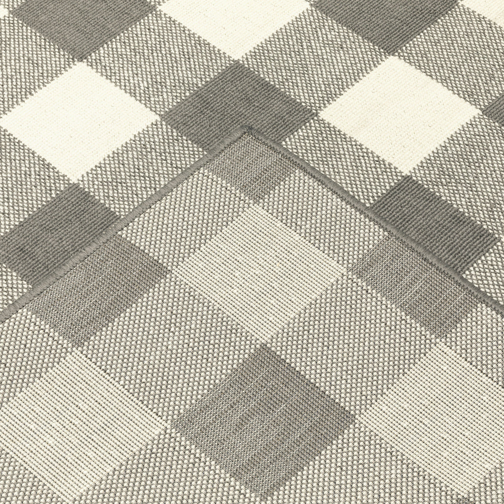 Vista Home Malta Gingham Check Indoor/Outdoor Area Rug
