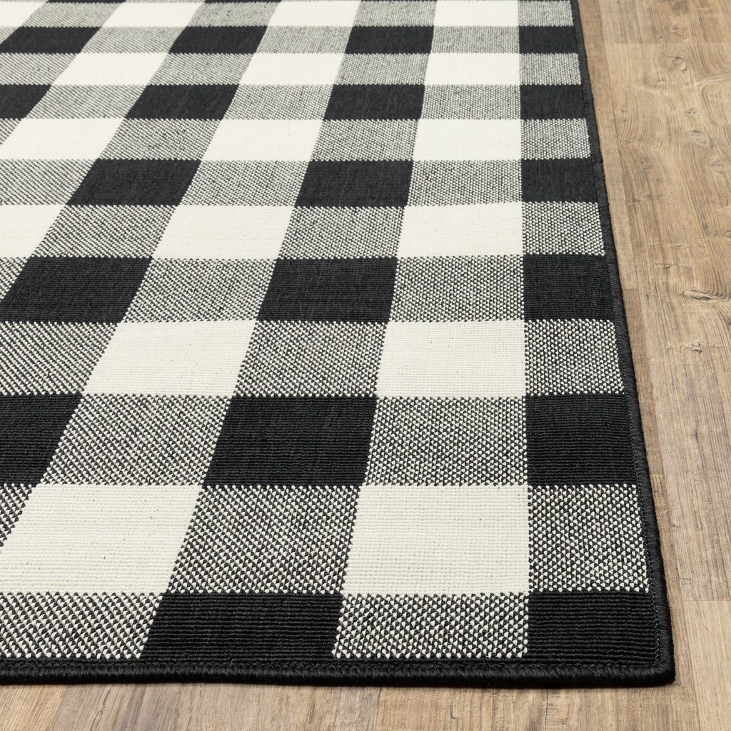 Vista Home Malta Gingham Check Indoor/Outdoor Area Rug