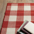 Vista Home Malta Gingham Check Indoor/Outdoor Area Rug
