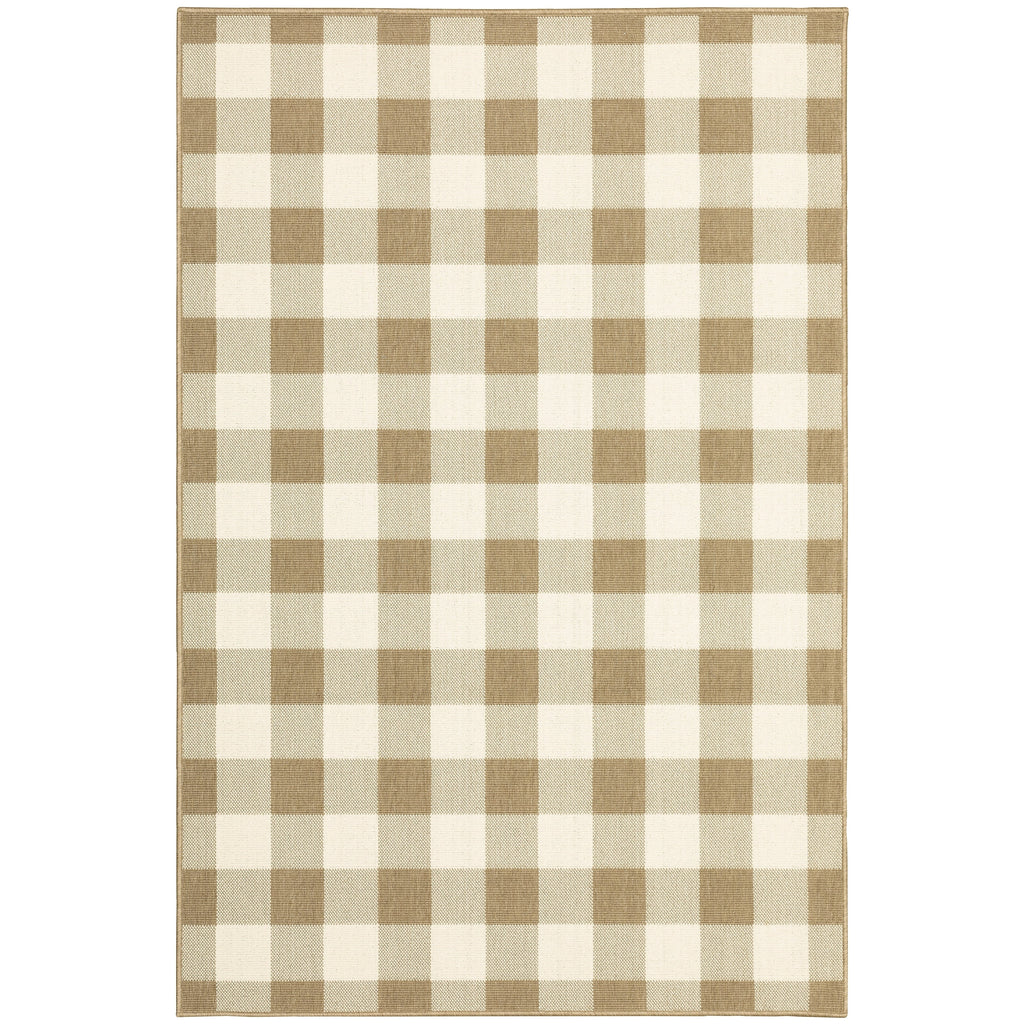 Vista Home Malta Gingham Check Indoor/Outdoor Area Rug